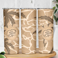 Gulf of Mexico Forever Skinny Tumbler Mexican Turtle Brown Version