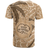 Gulf of Mexico Forever T Shirt Mexican Turtle Brown Version