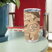 Gulf of Mexico Forever Tumbler Cup Mexican Turtle Brown Version