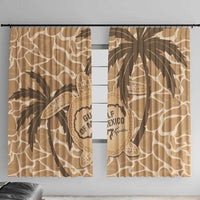 Gulf of Mexico Forever Window Curtain Mexican Turtle Brown Version