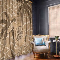 Gulf of Mexico Forever Window Curtain Mexican Turtle Brown Version