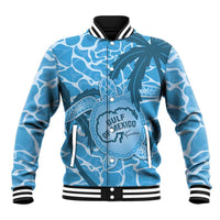 Gulf of Mexico Forever Baseball Jacket Mexican Turtle Blue Version