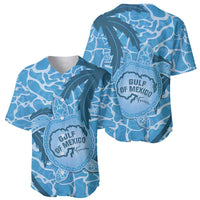 Gulf of Mexico Forever Baseball Jersey Mexican Turtle Blue Version