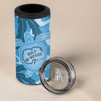 Gulf of Mexico Forever 4 in 1 Can Cooler Tumbler Mexican Turtle Blue Version