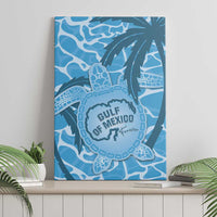Gulf of Mexico Forever Canvas Wall Art Mexican Turtle Blue Version