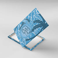 Gulf of Mexico Forever Canvas Wall Art Mexican Turtle Blue Version