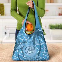 Gulf of Mexico Forever Grocery Bag Mexican Turtle Blue Version