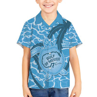 Gulf of Mexico Forever Kid Hawaiian Shirt Mexican Turtle Blue Version