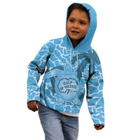 Gulf of Mexico Forever Kid Hoodie Mexican Turtle Blue Version