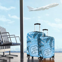 Gulf of Mexico Forever Luggage Cover Mexican Turtle Blue Version
