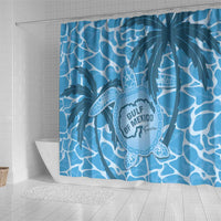 Gulf of Mexico Forever Shower Curtain Mexican Turtle Blue Version