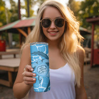 Gulf of Mexico Forever Skinny Tumbler Mexican Turtle Blue Version