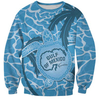 Gulf of Mexico Forever Sweatshirt Mexican Turtle Blue Version