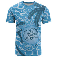 Gulf of Mexico Forever T Shirt Mexican Turtle Blue Version