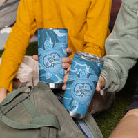 Gulf of Mexico Forever Tumbler Cup Mexican Turtle Blue Version