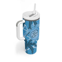 Gulf of Mexico Forever Tumbler With Handle Mexican Turtle Blue Version
