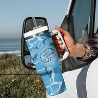Gulf of Mexico Forever Tumbler With Handle Mexican Turtle Blue Version