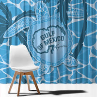 Gulf of Mexico Forever Window Curtain Mexican Turtle Blue Version