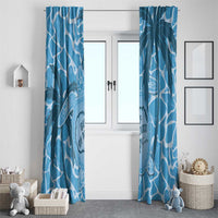 Gulf of Mexico Forever Window Curtain Mexican Turtle Blue Version