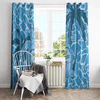 Gulf of Mexico Forever Window Curtain Mexican Turtle Blue Version