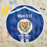 Custom Cyprus Football Beach Blanket Go Champions