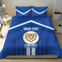 Custom Cyprus Football Bedding Set Go Champions