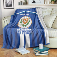Custom Cyprus Football Blanket Go Champions