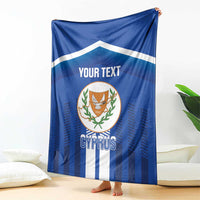 Custom Cyprus Football Blanket Go Champions