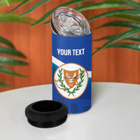 Custom Cyprus Football 4 in 1 Can Cooler Tumbler Go Champions