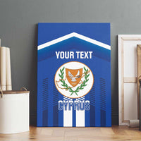 Custom Cyprus Football Canvas Wall Art Go Champions
