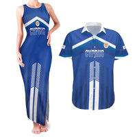 Custom Cyprus Football Couples Matching Tank Maxi Dress and Hawaiian Shirt Go Champions