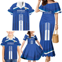 Custom Cyprus Football Family Matching Mermaid Dress and Hawaiian Shirt Go Champions