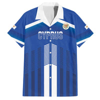 Custom Cyprus Football Family Matching Off The Shoulder Long Sleeve Dress and Hawaiian Shirt Go Champions