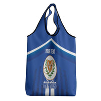 Custom Cyprus Football Grocery Bag Go Champions
