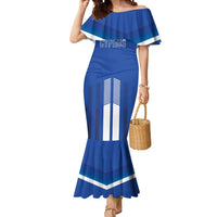 Custom Cyprus Football Mermaid Dress Go Champions
