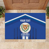 Custom Cyprus Football Rubber Doormat Go Champions
