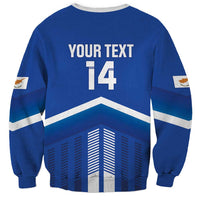 Custom Cyprus Football Sweatshirt Go Champions
