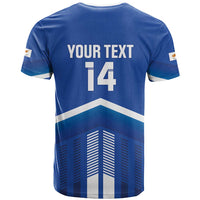 Custom Cyprus Football T Shirt Go Champions