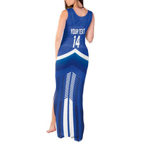 Custom Cyprus Football Tank Maxi Dress Go Champions