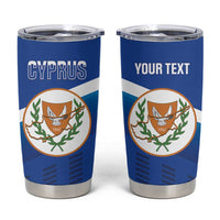Custom Cyprus Football Tumbler Cup Go Champions