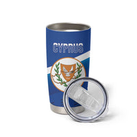 Custom Cyprus Football Tumbler Cup Go Champions