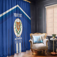 Custom Cyprus Football Window Curtain Go Champions