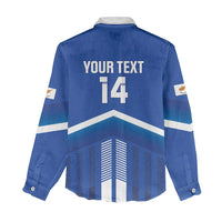 Custom Cyprus Football Women Casual Shirt Go Champions