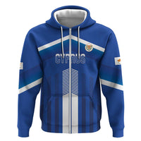 Custom Cyprus Football Zip Hoodie Go Champions