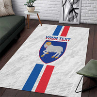 Custom Faroe Islands Football Area Rug Come On National Team