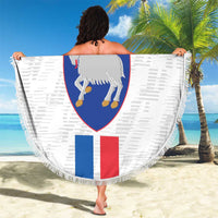 Custom Faroe Islands Football Beach Blanket Come On National Team