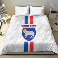 Custom Faroe Islands Football Bedding Set Come On National Team