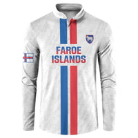 Custom Faroe Islands Football Button Sweatshirt Come On National Team