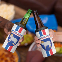 Custom Faroe Islands Football 4 in 1 Can Cooler Tumbler Come On National Team