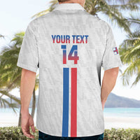 Custom Faroe Islands Football Hawaiian Shirt Come On National Team